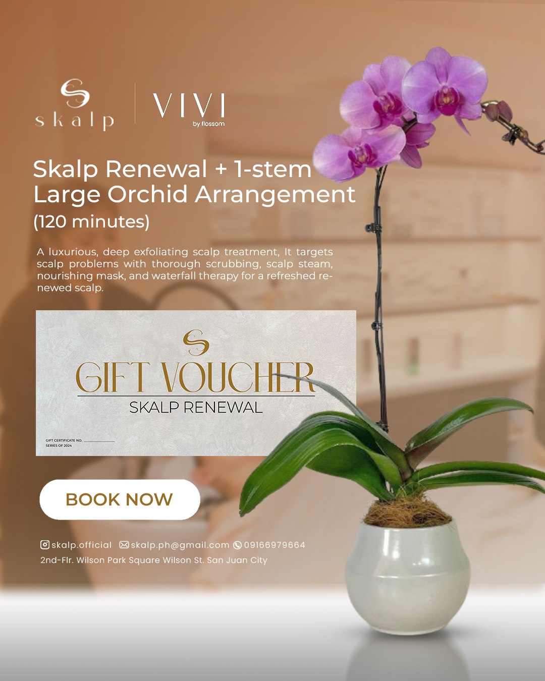 Skalp Renewal + 1-Stem Large Arrangement
